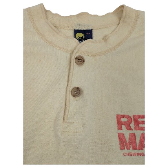 Red Man Chewing Tobacco Snuff Tropix Vintage Henley Shirt Mens‎ Size Small - Picture 6 of 11